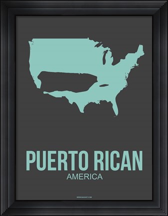 Framed Puerto Rican America 2 Print