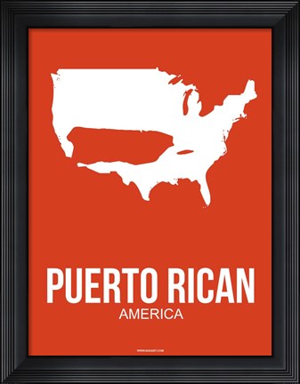 Framed Puerto Rican America 3 Print