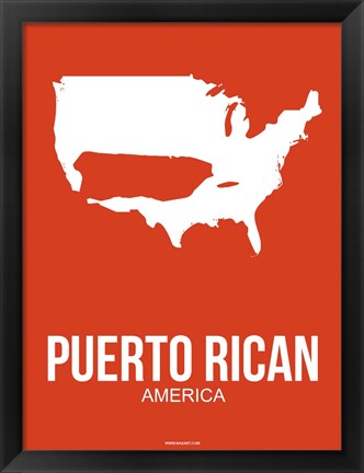 Framed Puerto Rican America 3 Print