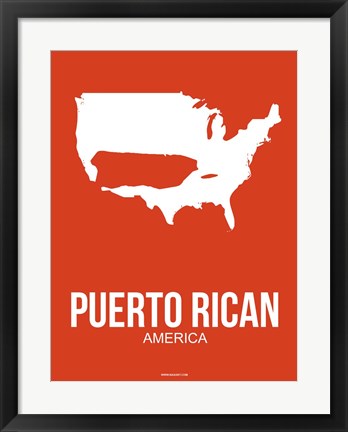 Framed Puerto Rican America 3 Print