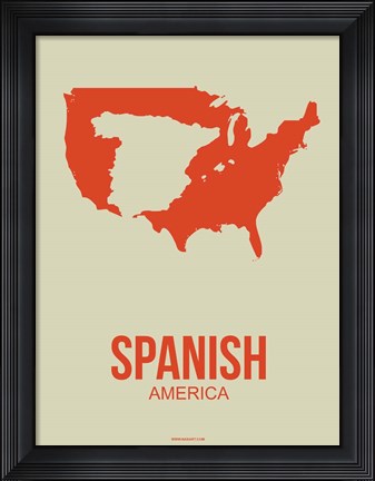 Framed Spanish America 2 Print