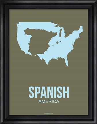 Framed Spanish America 3 Print