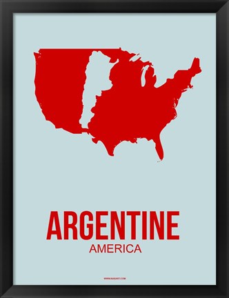 Framed Argentine America 1 Print