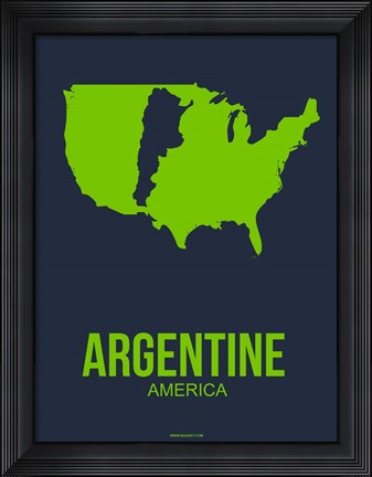 Framed Argentine America 2 Print
