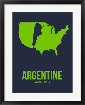 Framed Argentine America 2 Print