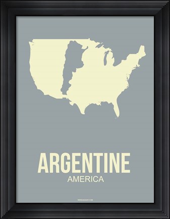 Framed Argentine America 3 Print