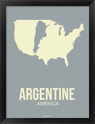 Framed Argentine America 3 Print