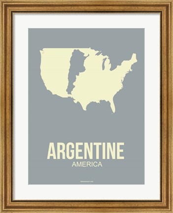 Framed Argentine America 3 Print