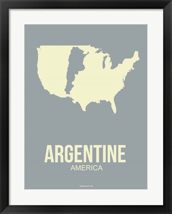 Framed Argentine America 3 Print