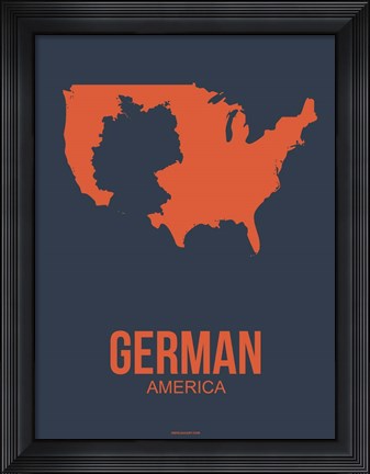 Framed German America 2 Print
