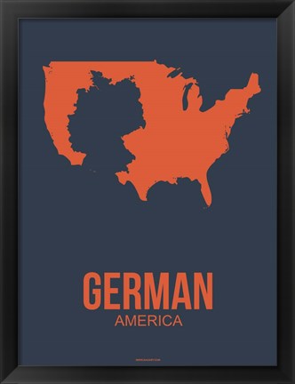 Framed German America 2 Print