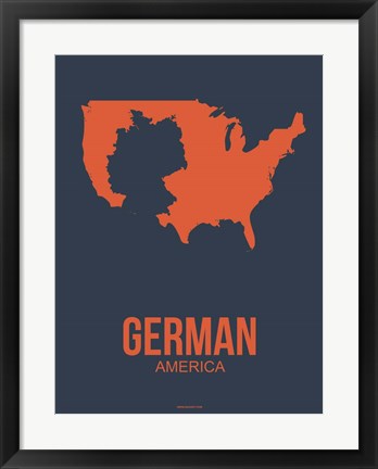 Framed German America 2 Print