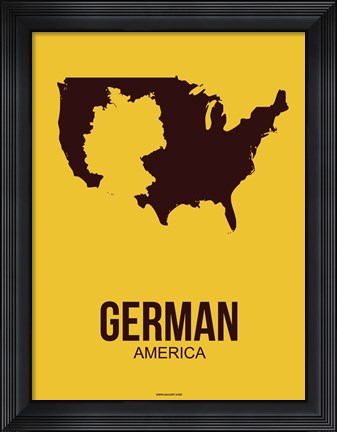 Framed German America 3 Print