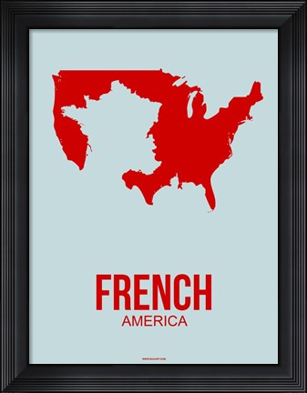 Framed French America 1 Print