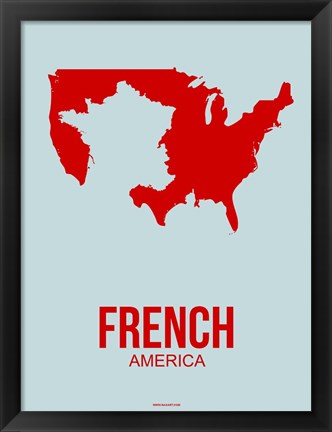 Framed French America 1 Print