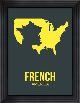 Framed French America 2 Print