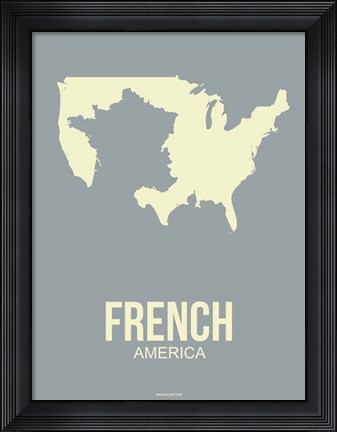 Framed French America 3 Print