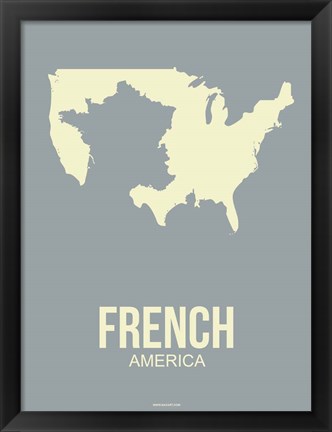 Framed French America 3 Print