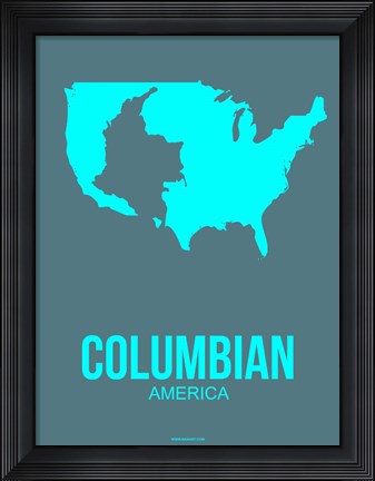 Framed Columbian America Poster 2 Print