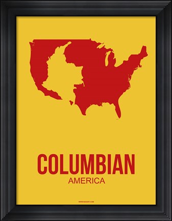 Framed Columbian America 3 Print