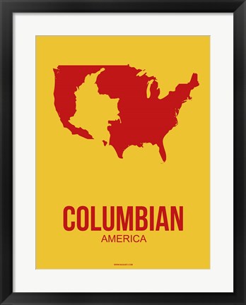 Framed Columbian America 3 Print