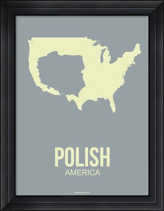 Framed Polish America 1 Print