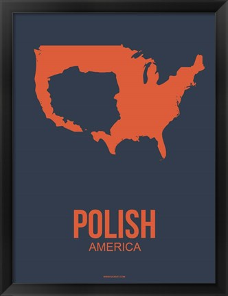 Framed Polish America 2 Print