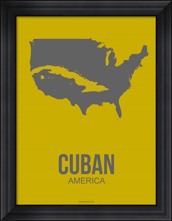 Framed Cuban America 3 Print