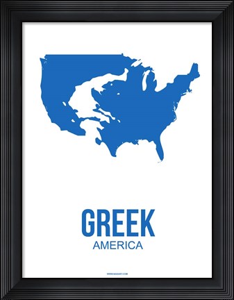 Framed Greek America 1 Print