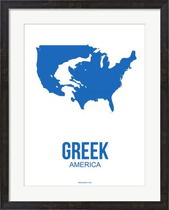 Framed Greek America 1 Print