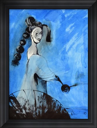 Framed Blue Cloud Print