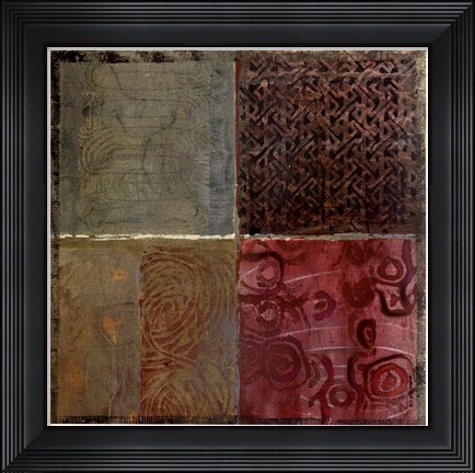 Framed Pattern Of Luck III Print