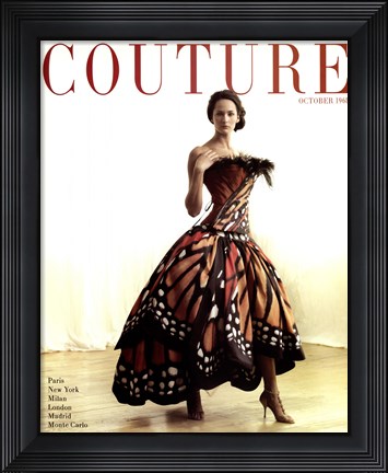 Framed Couture Oct 1968 Print