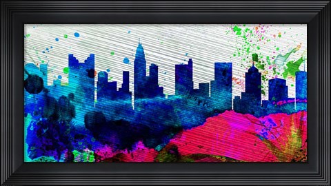 Framed Columbus City Skyline Print