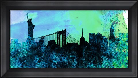 Framed New York City Skyline Print