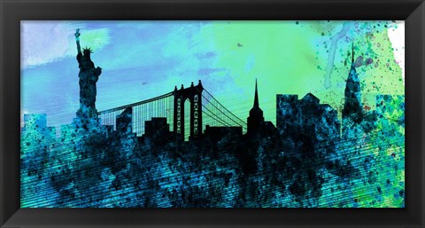 Framed New York City Skyline Print