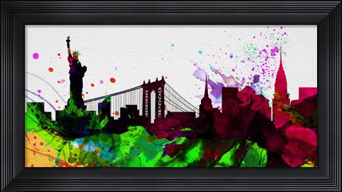 Framed New York City Skyline 2 Print