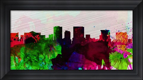 Framed El Paseo City Skyline Print