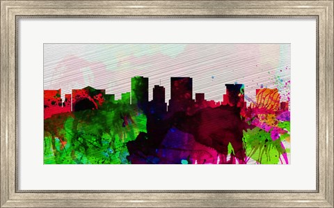 Framed El Paseo City Skyline Print