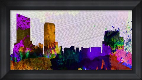 Framed Grand Rapids City Skyline Print