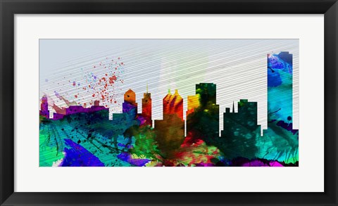 Framed Buffalo City Skyline Print