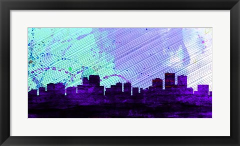 Framed Anchorage City Skyline Print