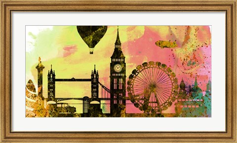 Framed London City Skyline Print