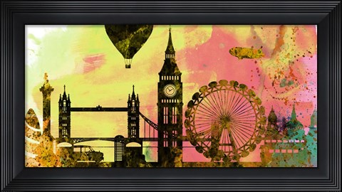 Framed London City Skyline Print