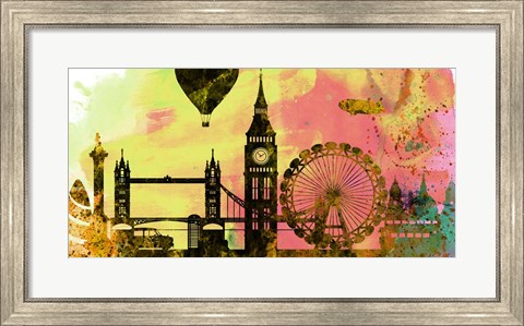 Framed London City Skyline Print