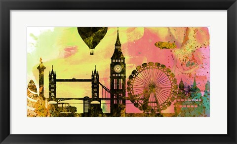 Framed London City Skyline Print