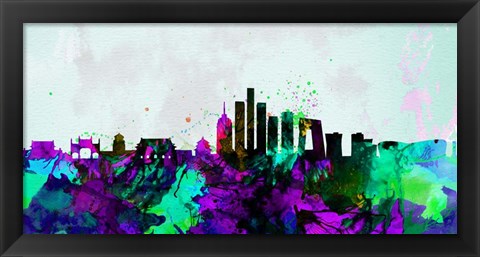 Framed Beijing City Skyline Print