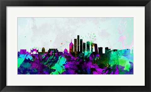 Framed Beijing City Skyline Print