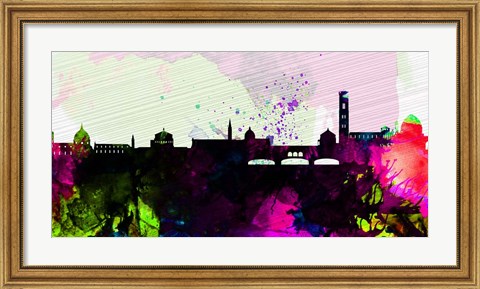 Framed Florence City Skyline Print