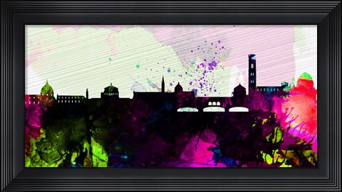 Framed Florence City Skyline Print